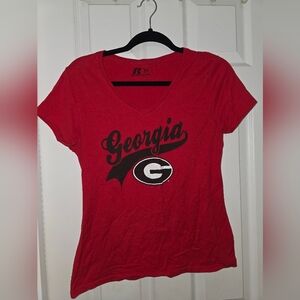 Russell Athletic Women's Red Georgia Tee